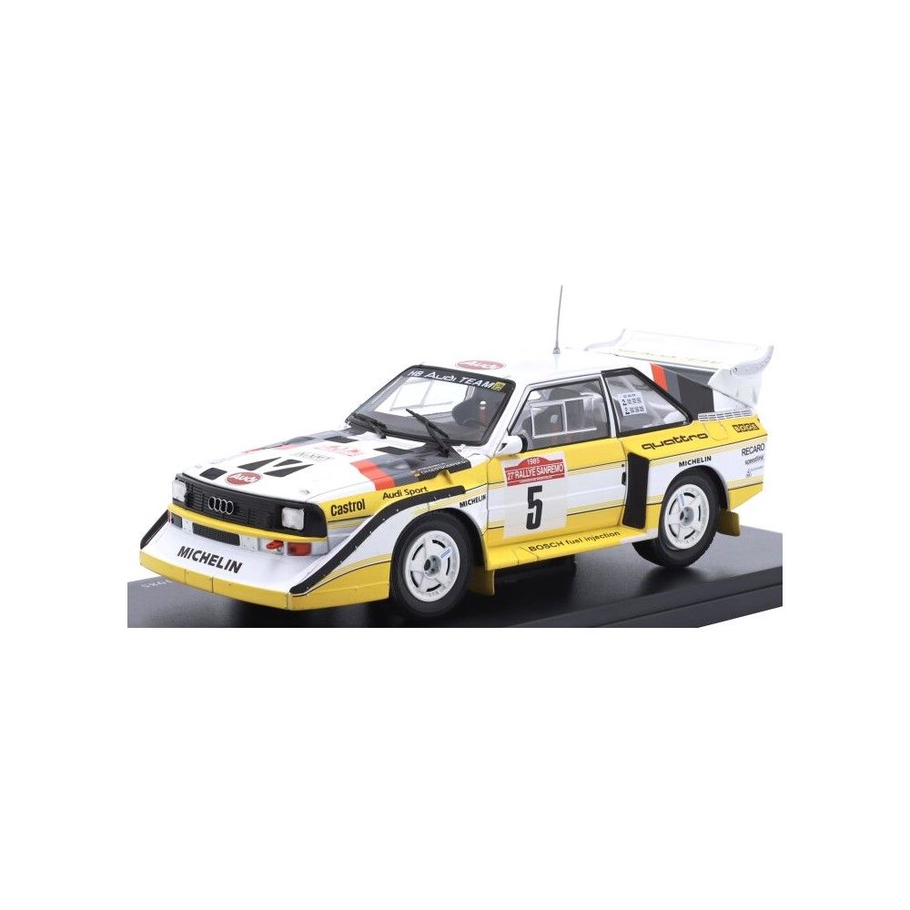 1/24 - Audi S1 ​​Quattro #5 Rohrl/Geistdorfer - Vencedor do Rali de San Remo 1985