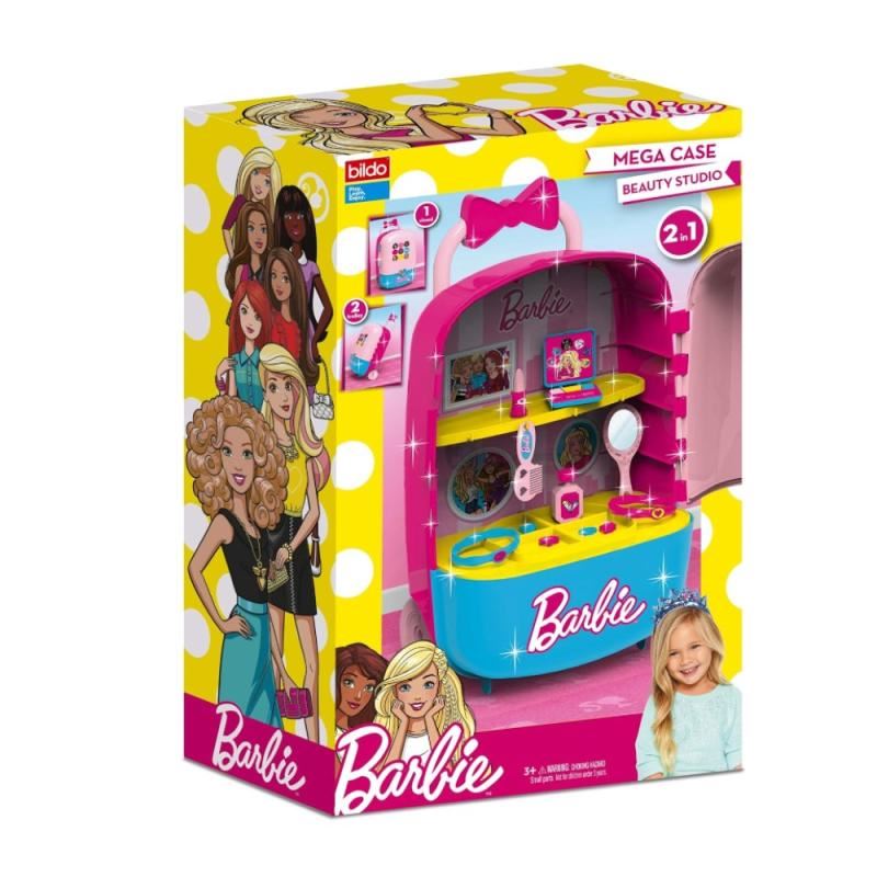 Barbie - Trolley com acessórios de beleza