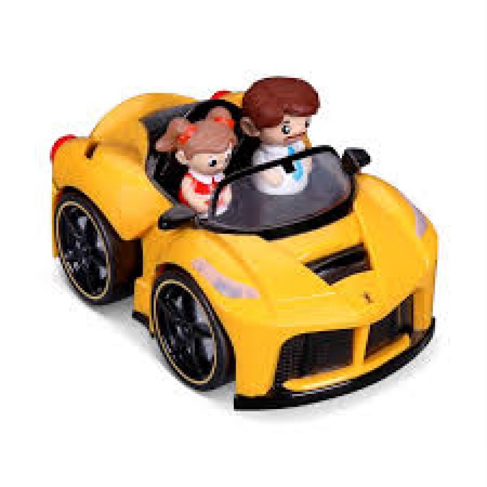 BB Junior Ferrari La Ferrari Aperta amarelo - com Figuras