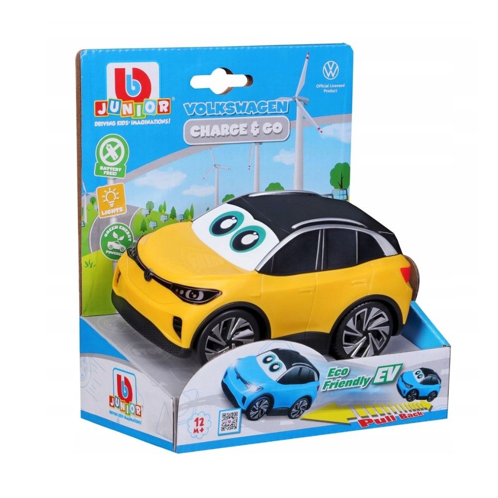BB Junior VW EV amarelo - Carrega e Vai