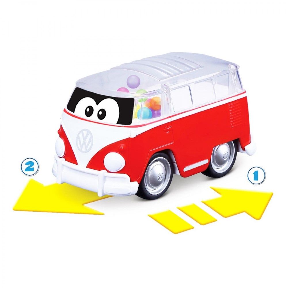 BB Junior VW Samba Bus vermelha - Poppin
