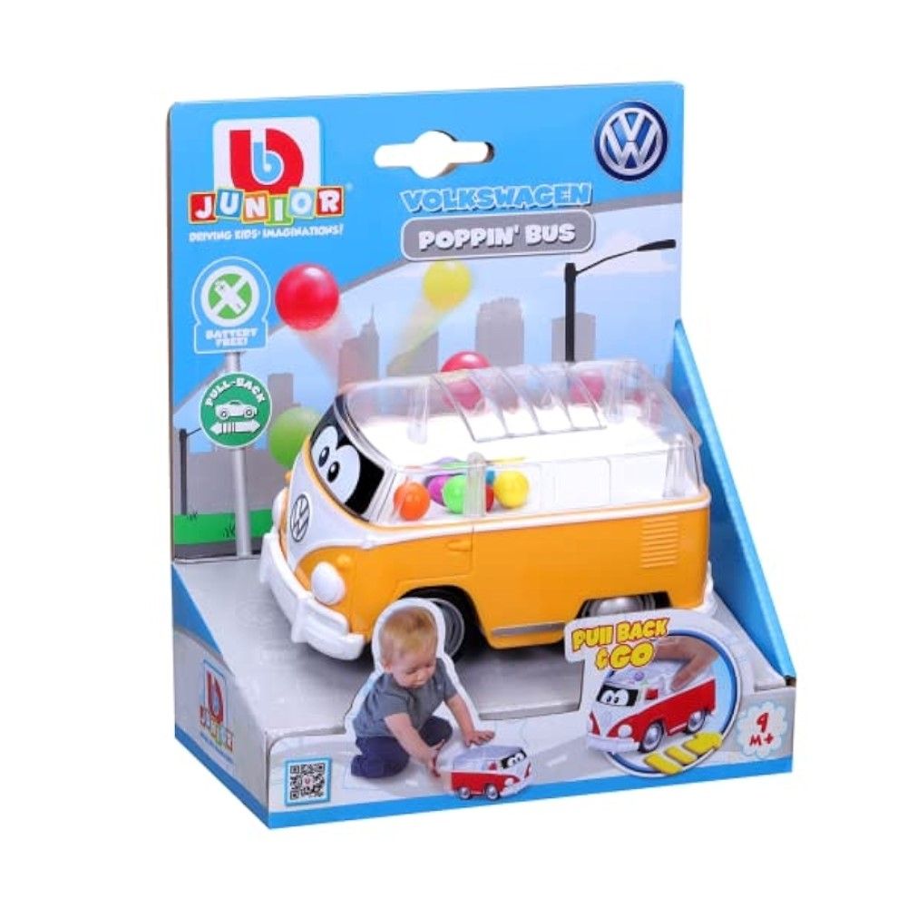 BB Junior VW Samba Bus amarela - Poppin