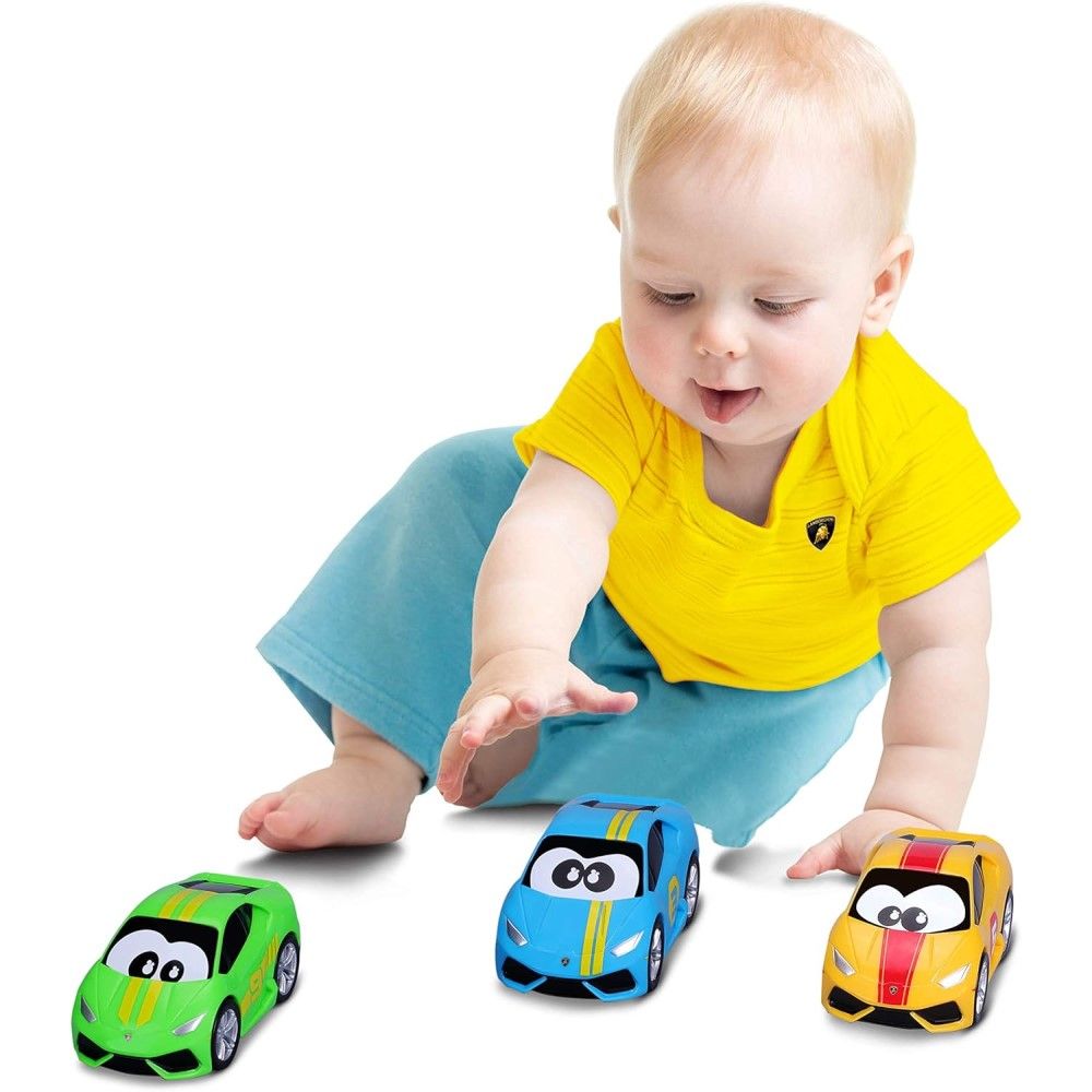 BB Junior Lamborghini Huracan Coupe amarelo - Empurra e Corre