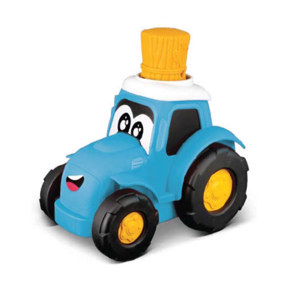 BB Junior Tractor azul - Pressiona e Anda