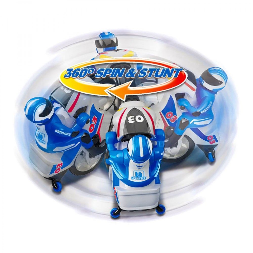 R/C - BB Junior Primeira Moto azul (27Mhz)