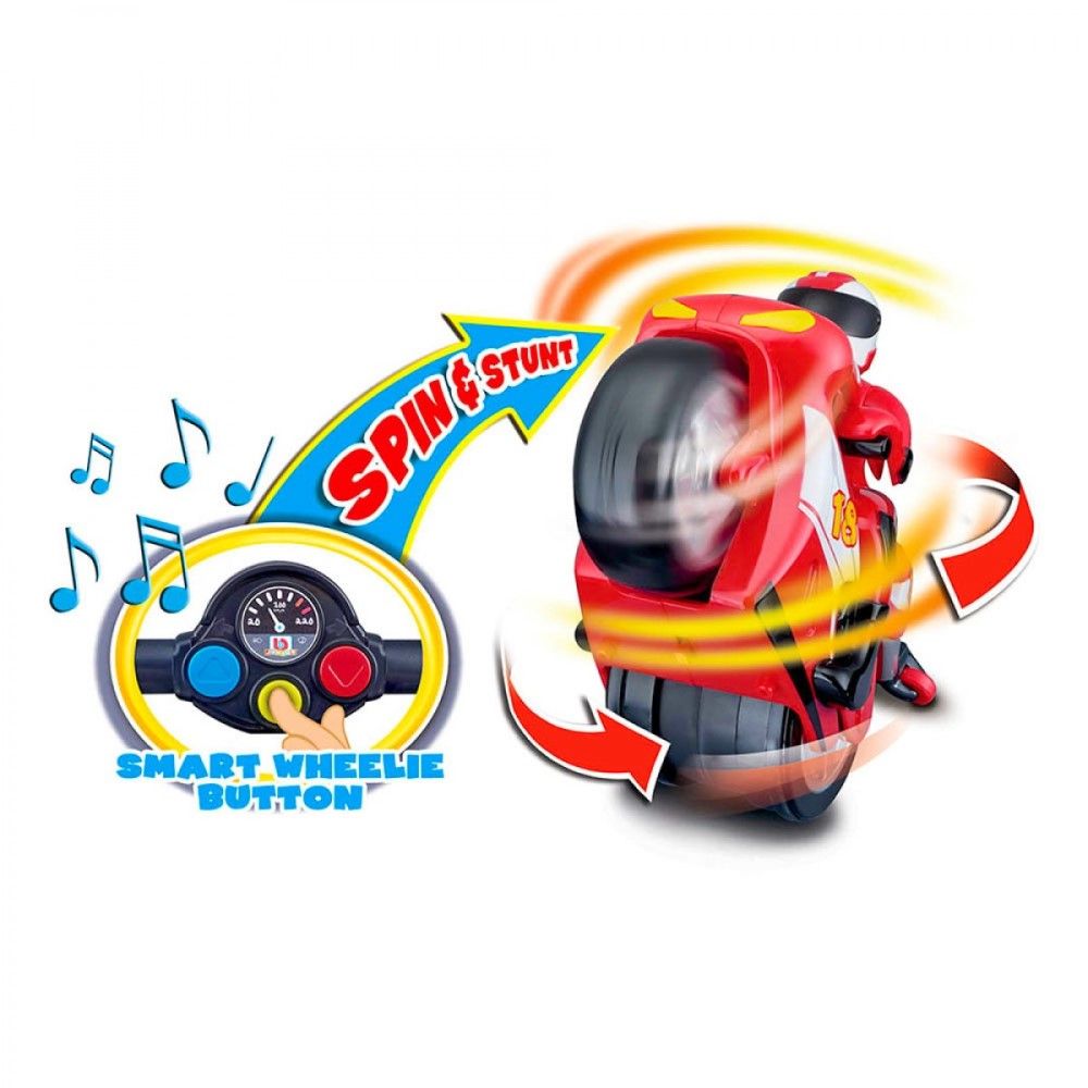 R/C - BB Junior Primeira Moto vermelha (27Mhz)