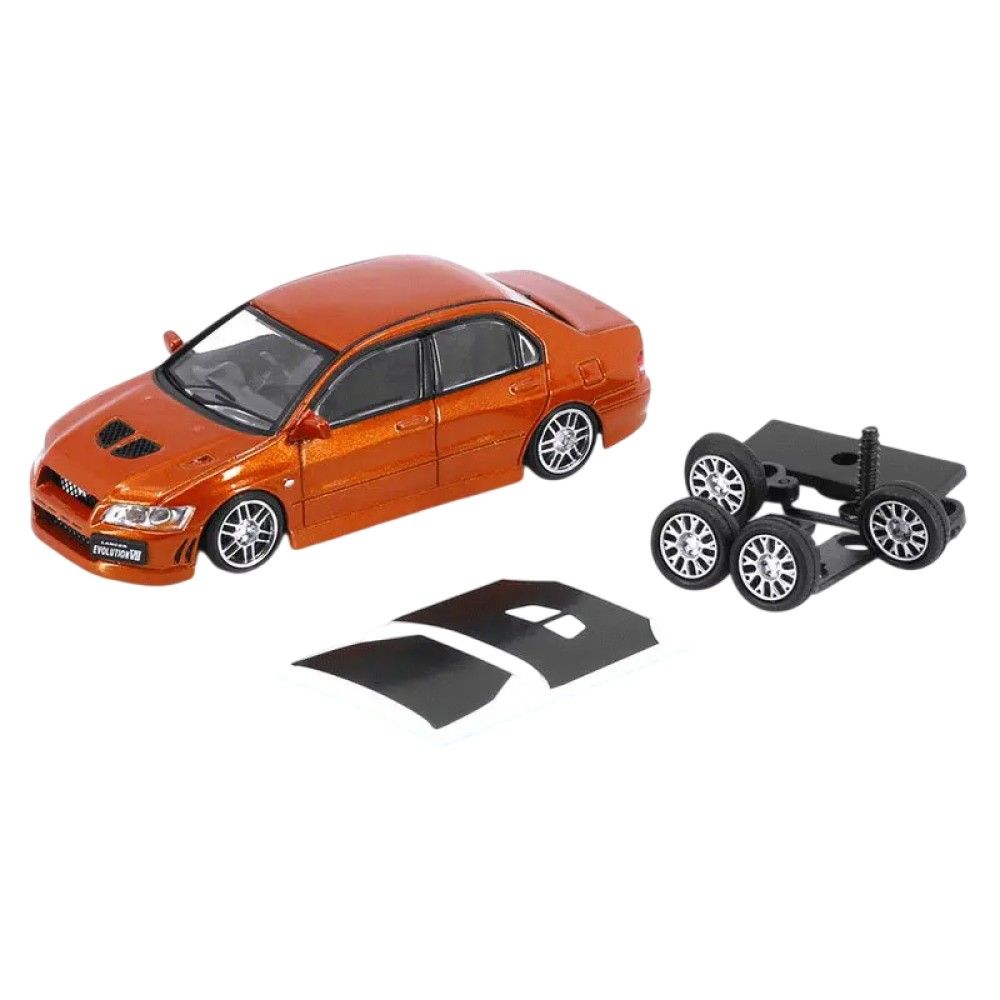 1/64 - Mitsubishi Lancer Evolution VII (laranja)