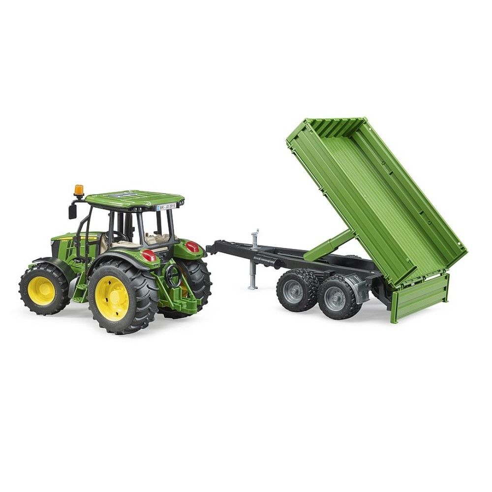 John Deere 5115 M com reboque basculante