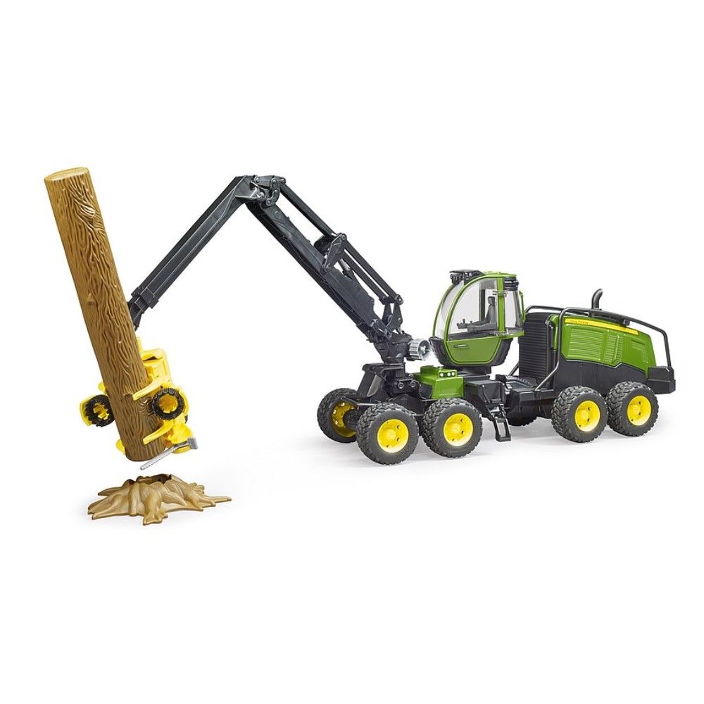 Cortador de troncos John Deere 1270G com braço mecânico