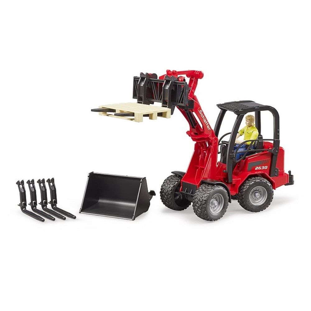 Carregadora Schaffer Compacta 2034 com acessórios