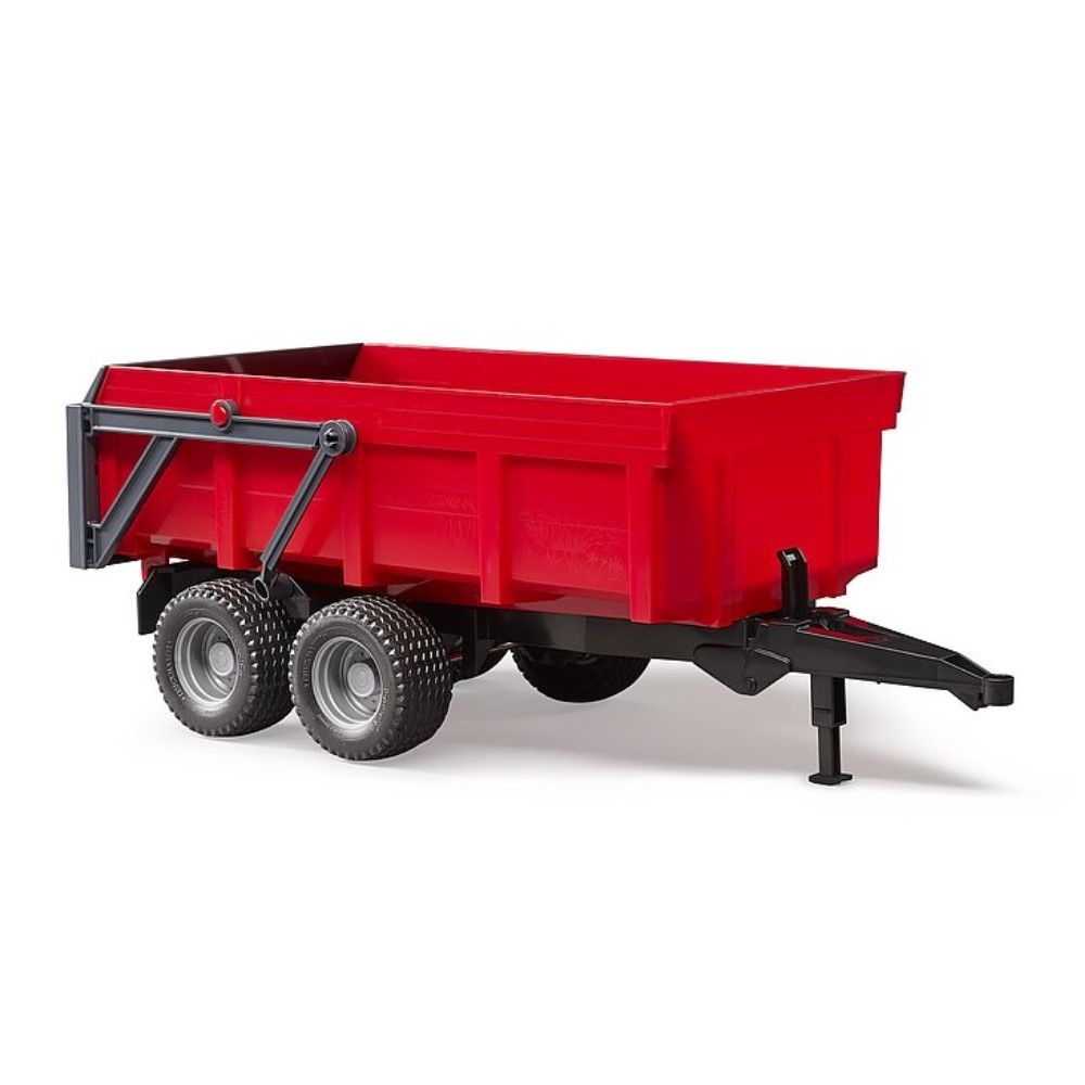 Atrelado basculante vermelho