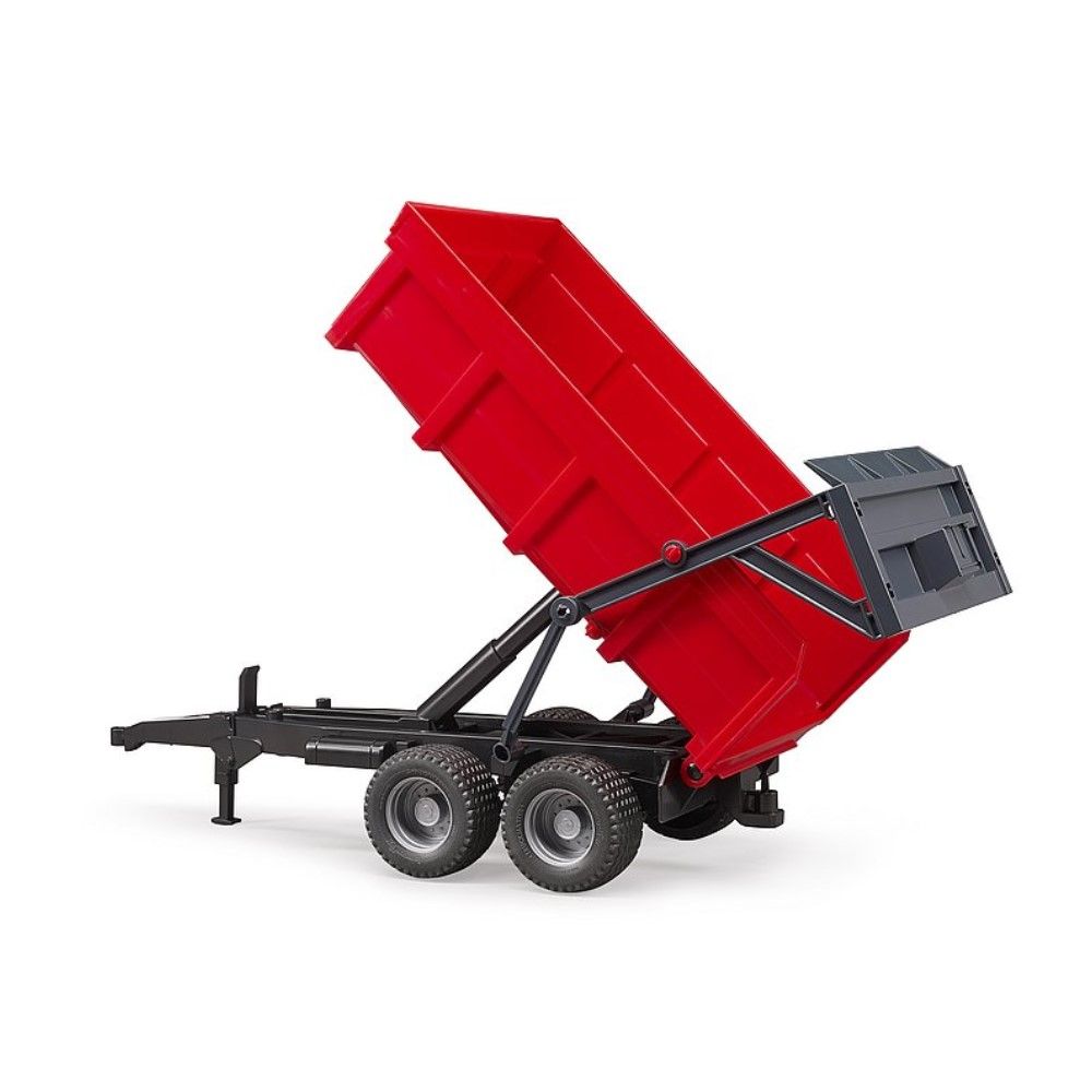 Atrelado basculante vermelho