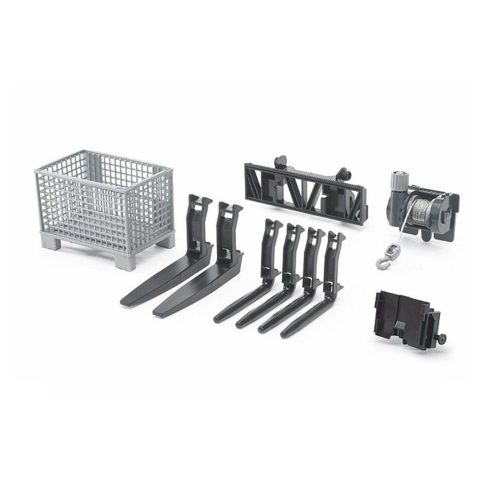 Acessório: garfos, cesto e guincho