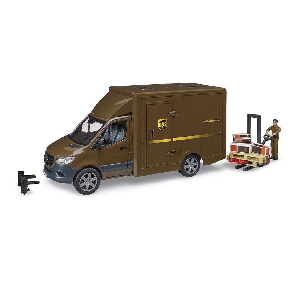 MB Sprinter UPS com personagem e porta-paletes manual