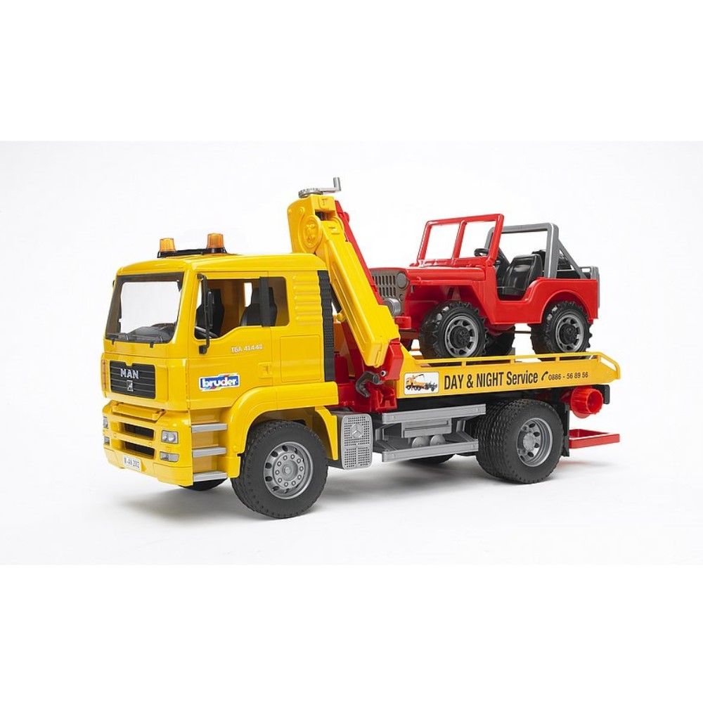 Auto-reboque MAN TGA com grua e Jeep