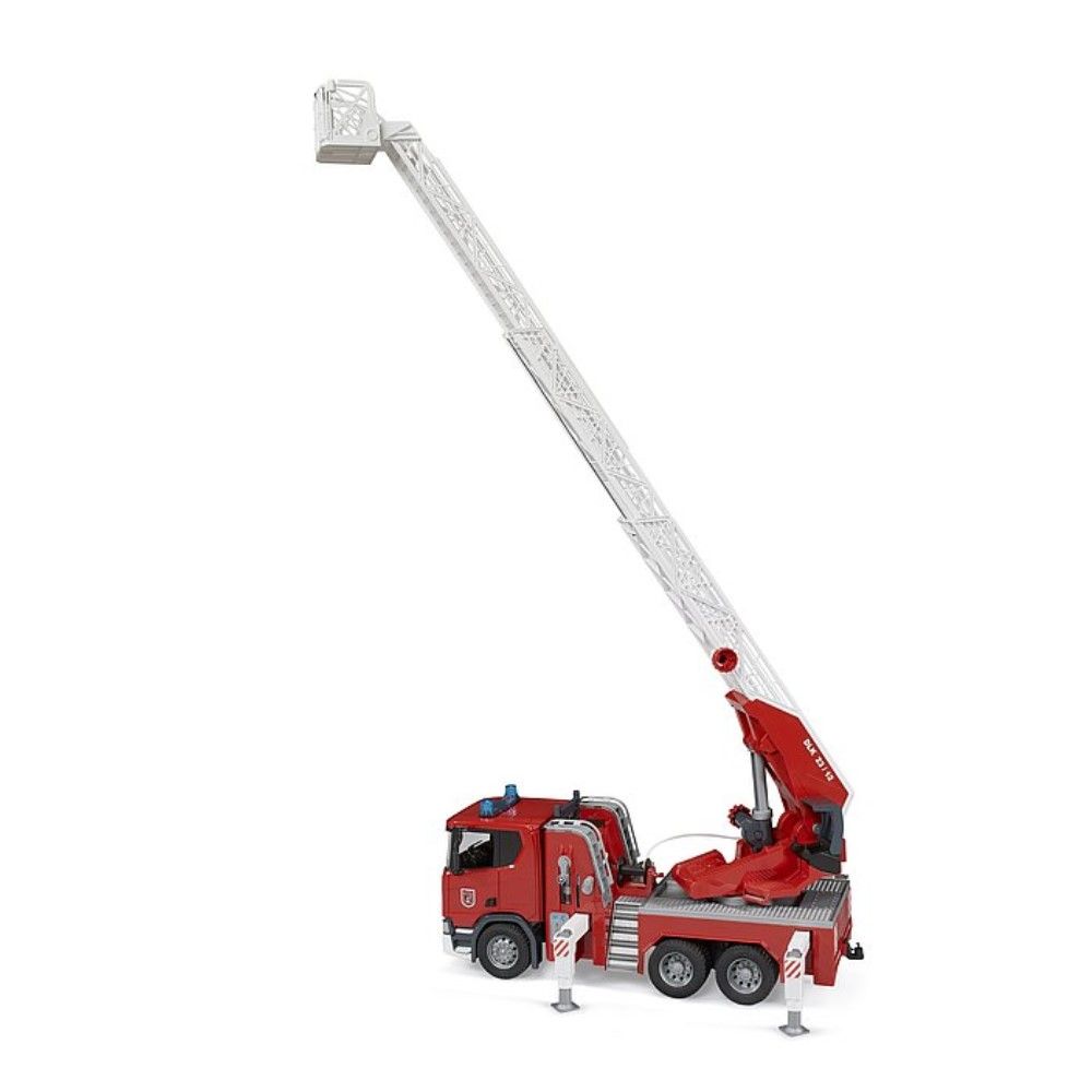 Camião de bombeiros auto-escada Scania Super 560R com luzes e som