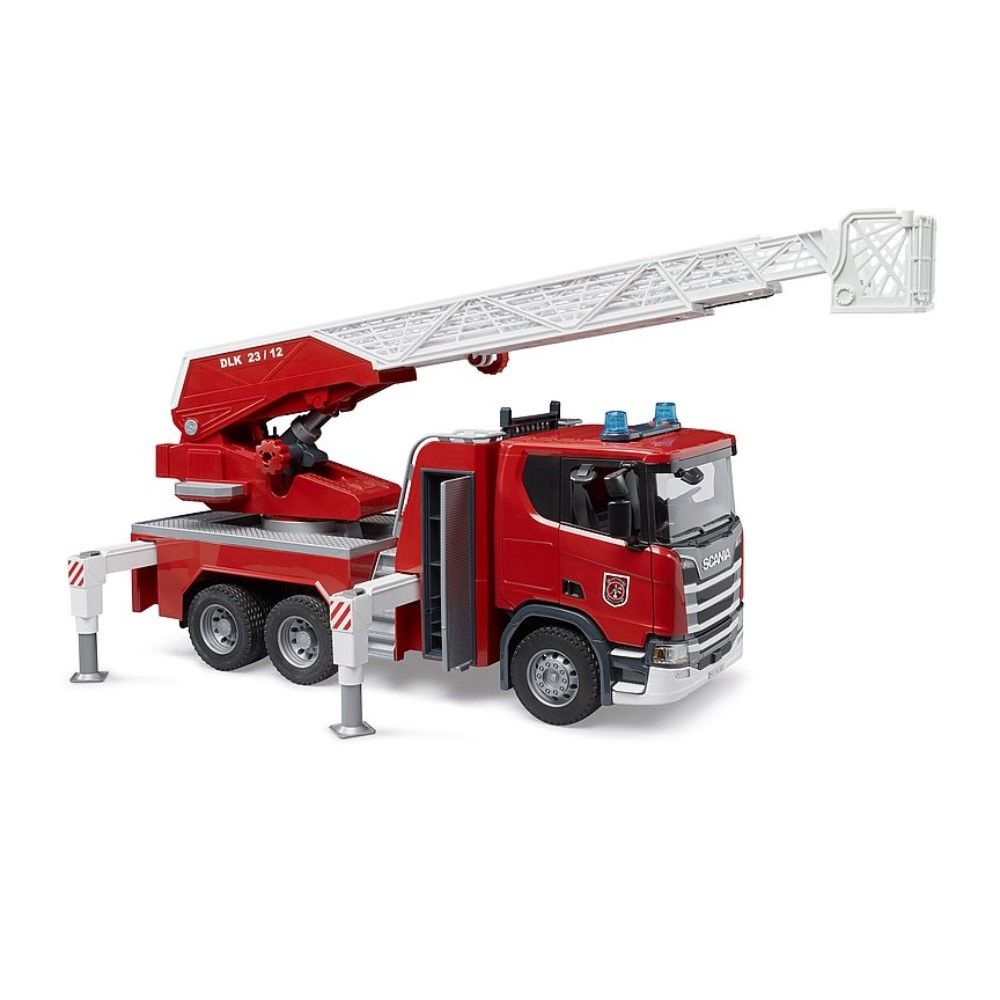 Camião de bombeiros auto-escada Scania Super 560R com luzes e som