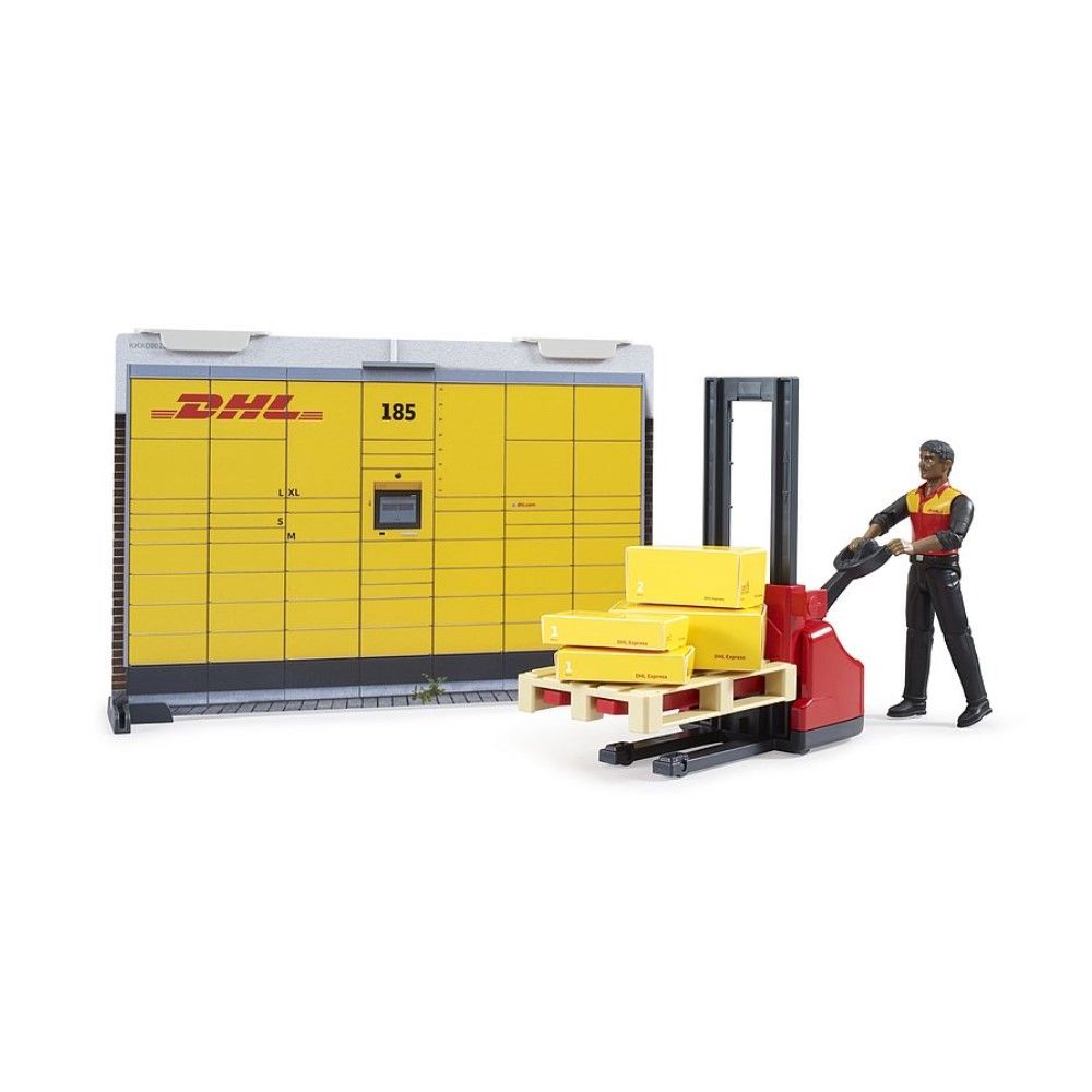 Centro de Expedição DHL com acessórios e porta-paletes manual