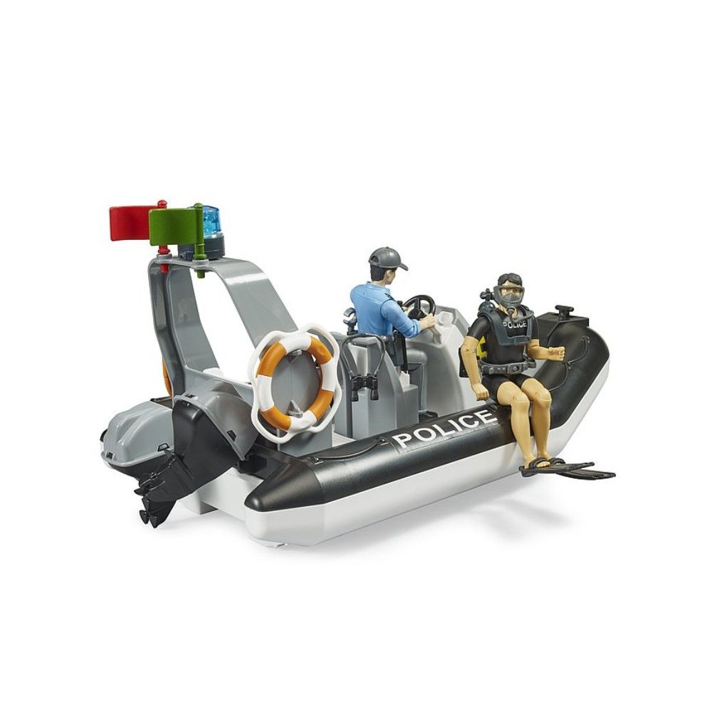 Bote de Policia com mergulhador e acessórios
