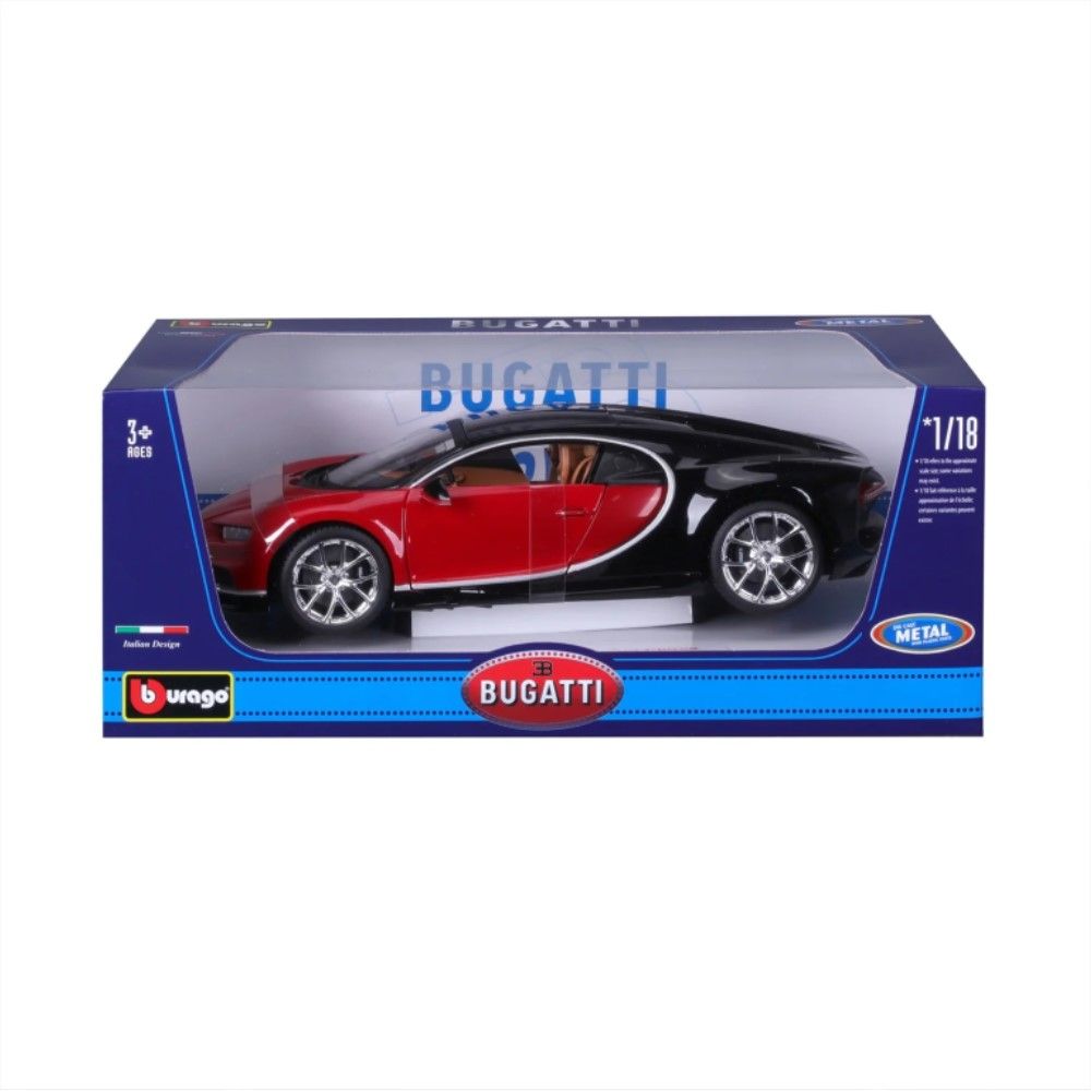 1/18 - Bugatti Chiron (vermelho)