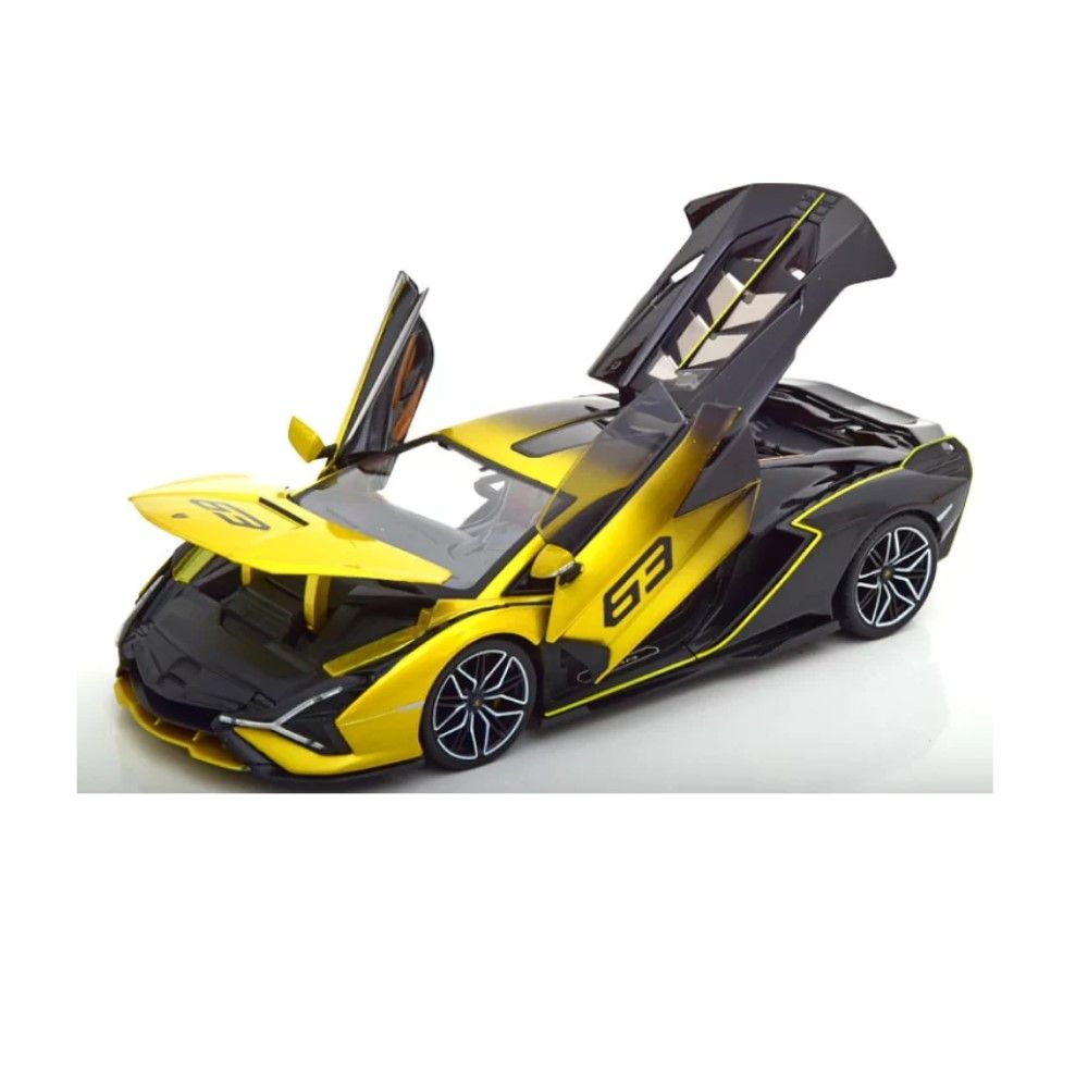 1/18 - Lamborghini Sian FKP 37 (amarelo/preto) 2020