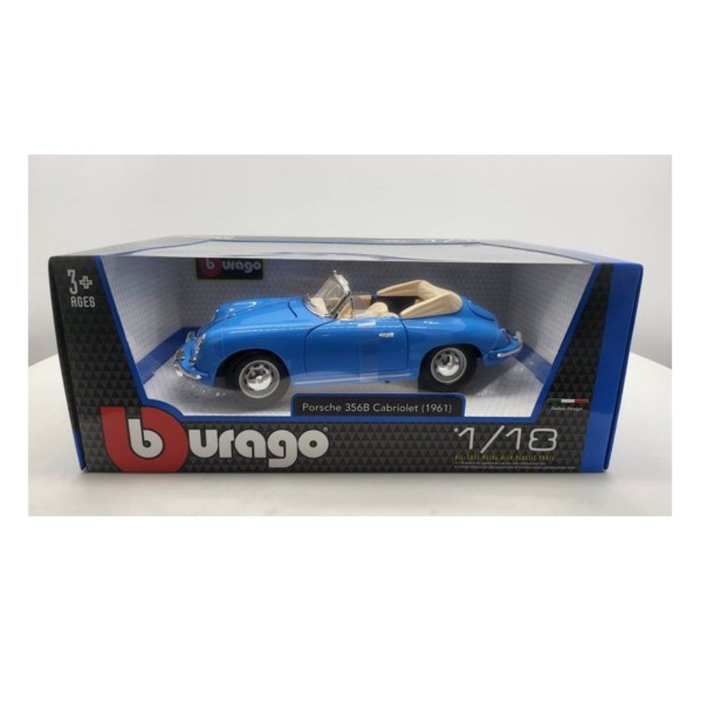 1/18 - Porsche 356B Cabrio 1961 (azul)