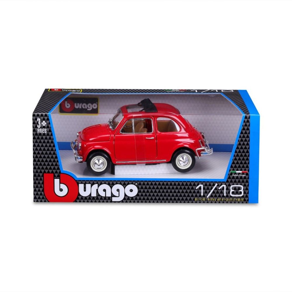 1/18 - Fiat 500 tecto aberto (vermelho)
