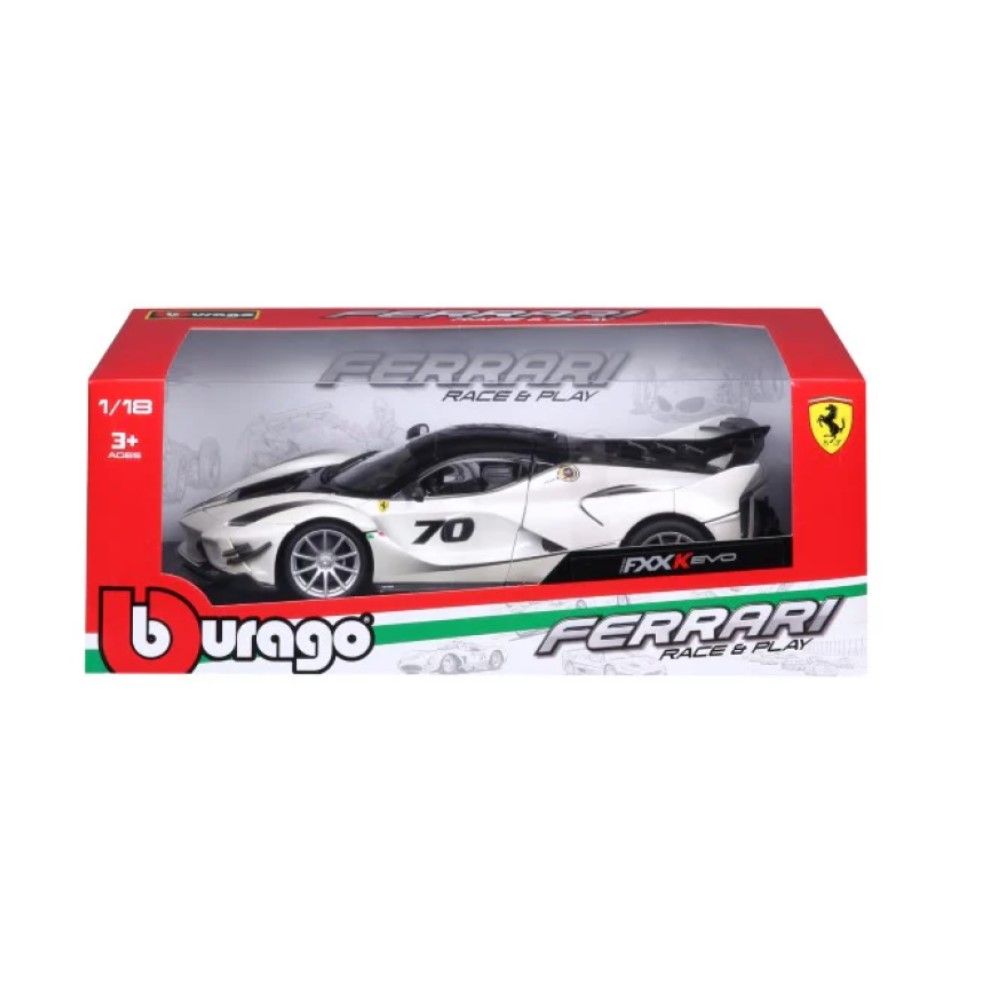 1/18 - Ferrari FXX-K EVO #70 2018 (branco)