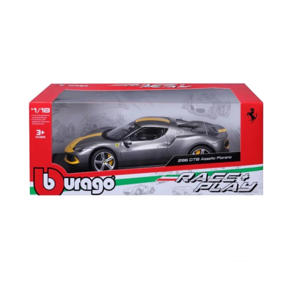 1/18 - Ferrari 296 GTB (cinza)