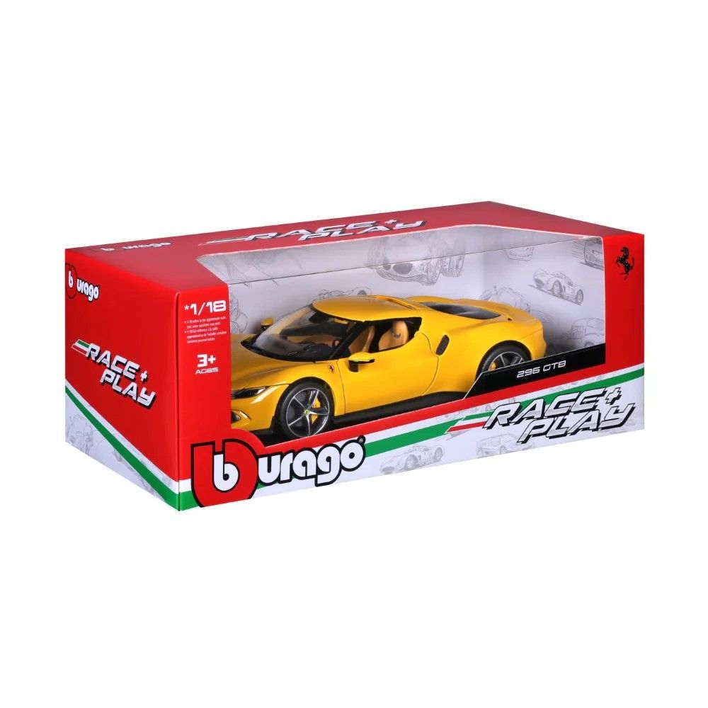 1/18 - Ferrari 296 GTB 2023 (amarelo)