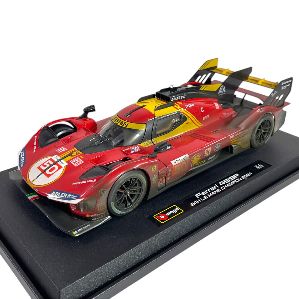1/18 - Ferrari 499P #50 Fuoco/Nielsen/Molina Vencedor 24H Le Mans 2024 - EDIÇÃO ESPECIAL After Race