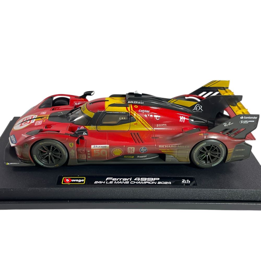 1/18 - Ferrari 499P #50 Fuoco/Nielsen/Molina Vencedor 24H Le Mans 2024 - EDIÇÃO ESPECIAL After Race
