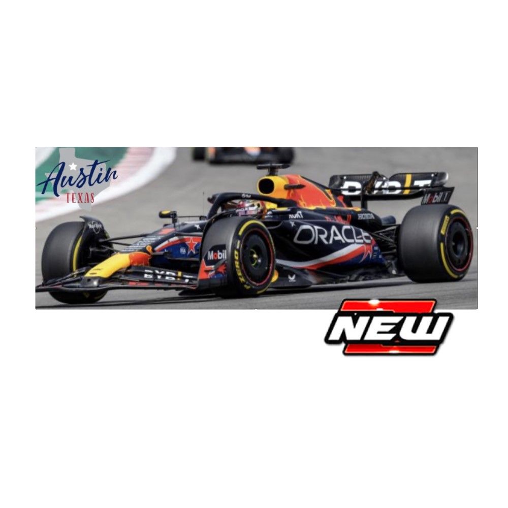 1/18 - F1 Red Bull RB19 #1 Max Verstappen GP Austin USA 2023
