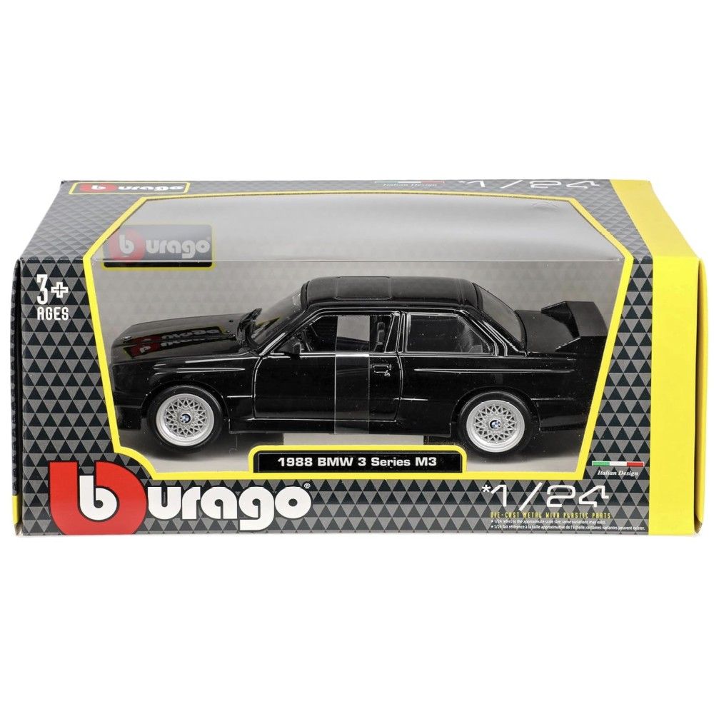 1/24 - BMW M3 (E30) 1988 (preto) - Edição Limitada