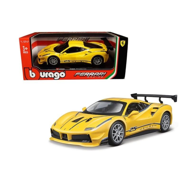 1/24 - Ferrari 488 Challenge #25 (amarelo)