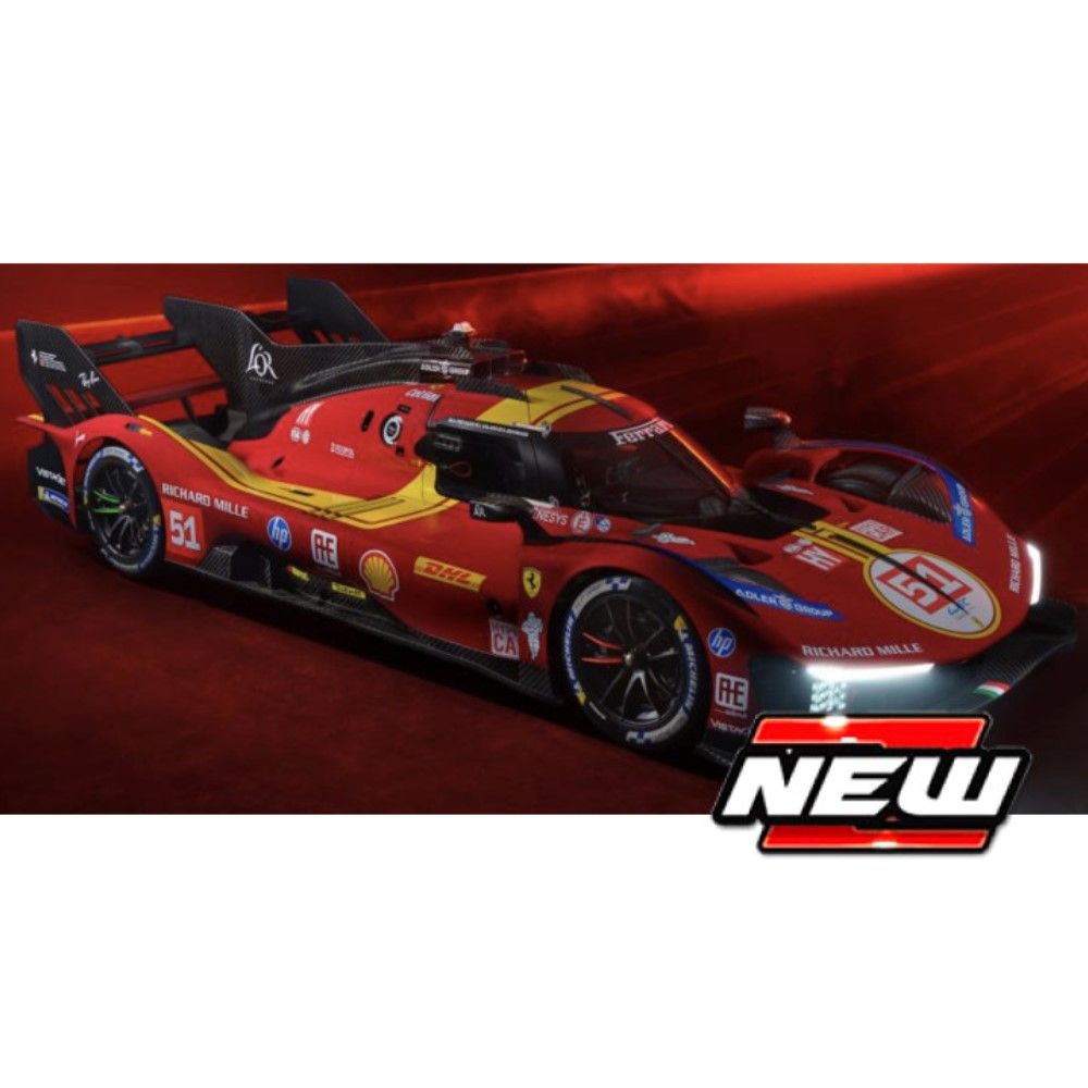 1/24 - Ferrari 499P 3.0L Turbo V6 #51 Pier Guidi/Calado/Giovinazzi 3º 24H Le Mans 2025