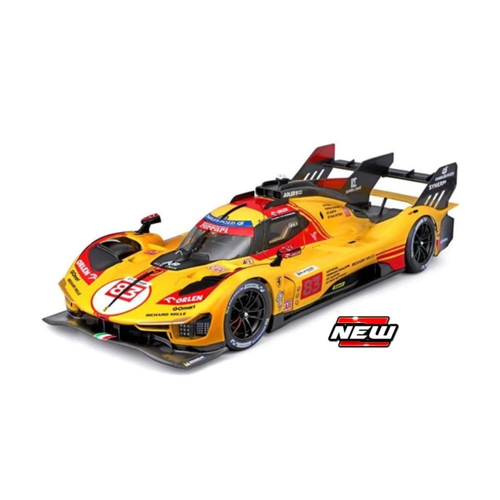 1/24 - Ferrari 499P 3.0L Turbo V6 #83 Vencedor 24h Le Mans 2025