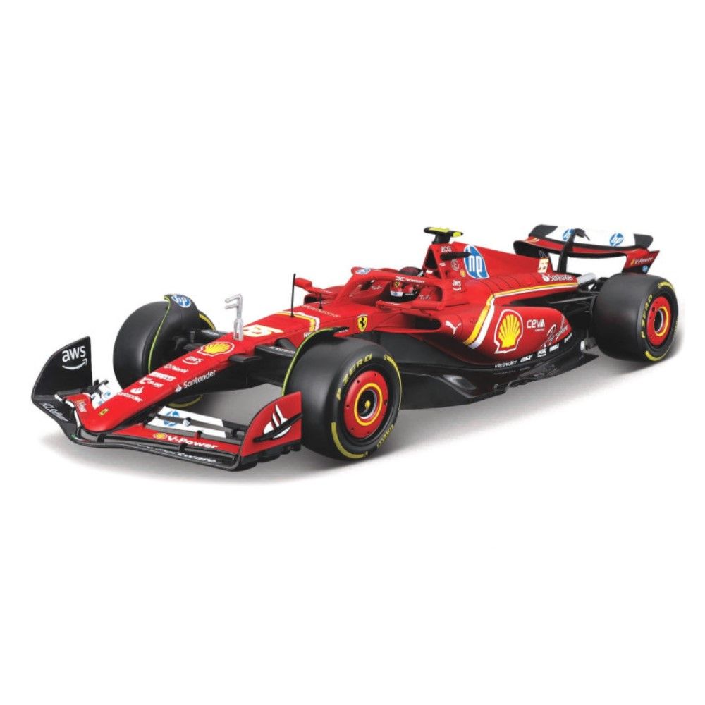 1/24 - F1 Ferrari SF-24 2024 #55 Carlos Sainz com capacete