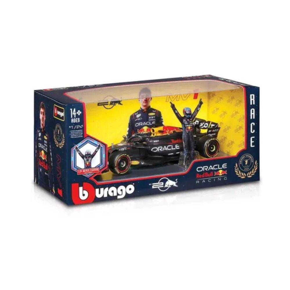 1/24 - Red Bull RB20 #1 Max Verstappen 2024 com Figura