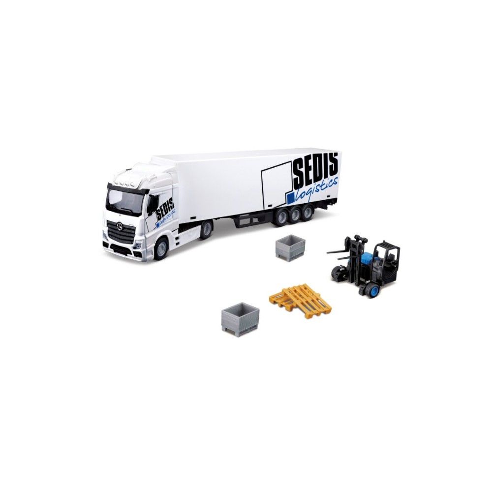 1/43 - Mercedes Benz Actros Hauler Semi-Reboque + Empilhador