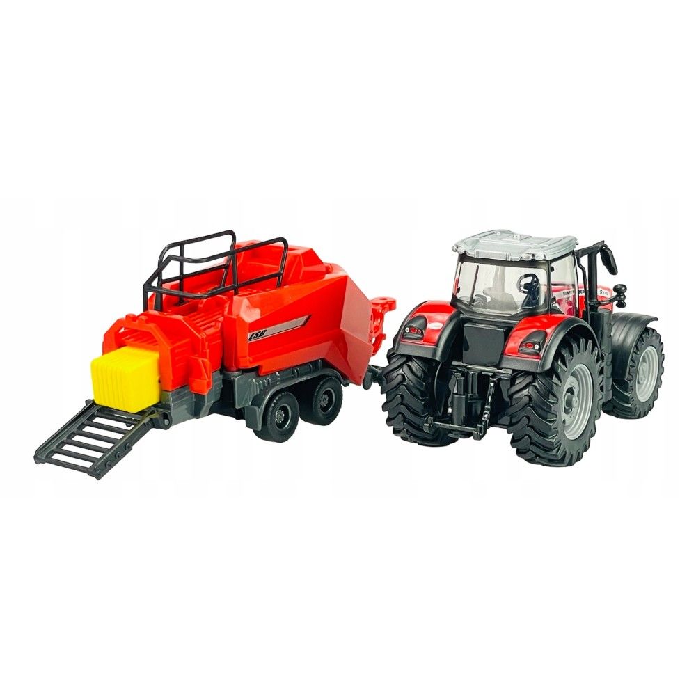 Tractor Massey Ferguson 8740S com Enfardadeira