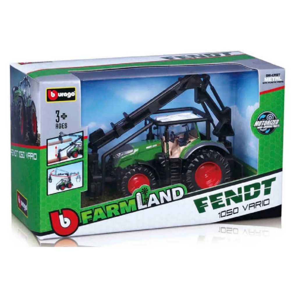 Tractor Fendt 1050 florestal com grua