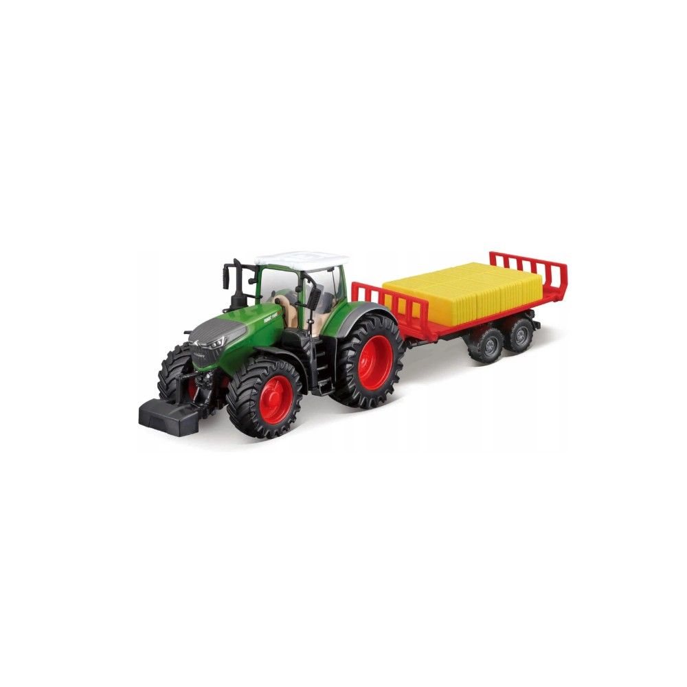 Tractor Fendt 1050 Vario com atrelado + fardos