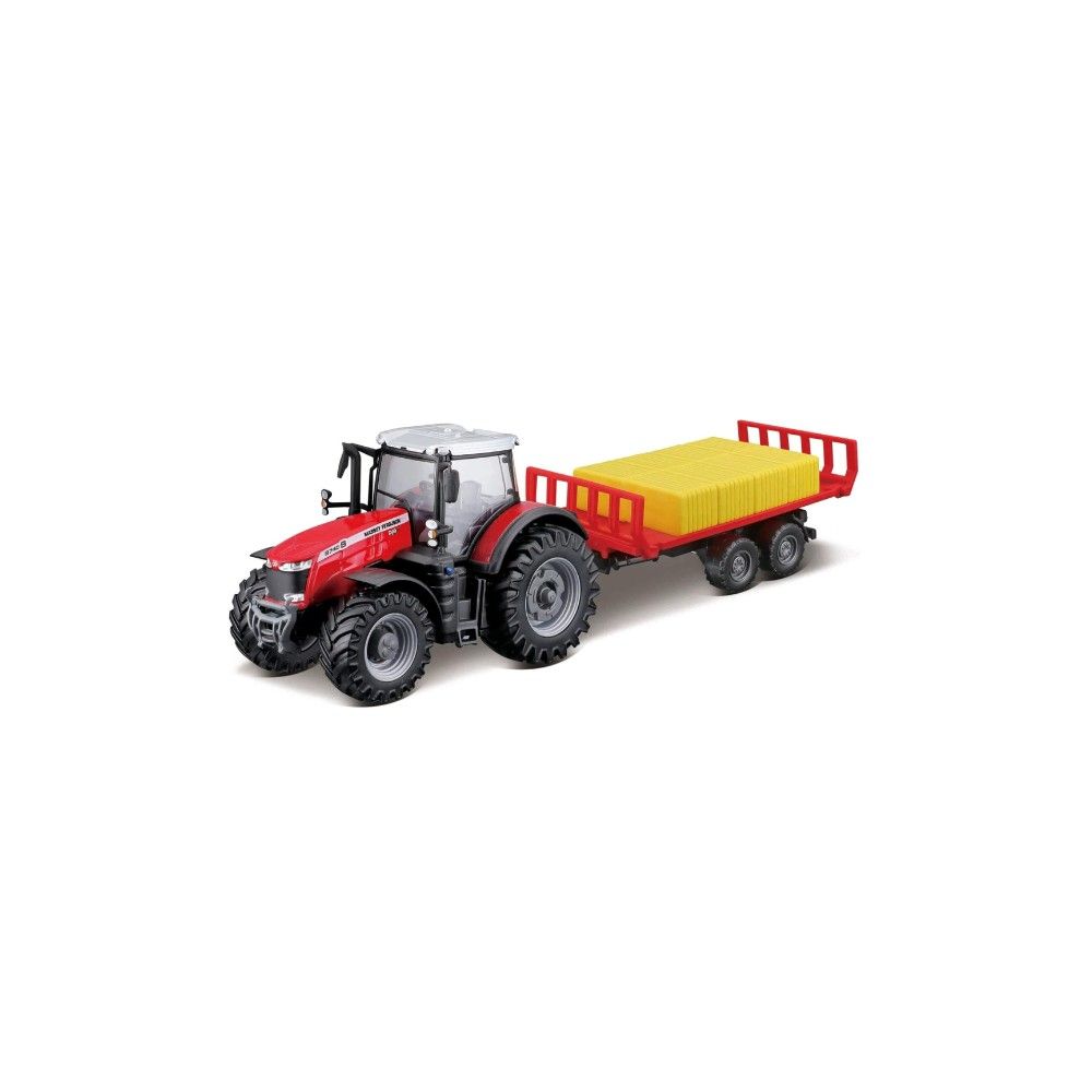 Tractor Massey Ferguson 87405 com atrelado + fardos