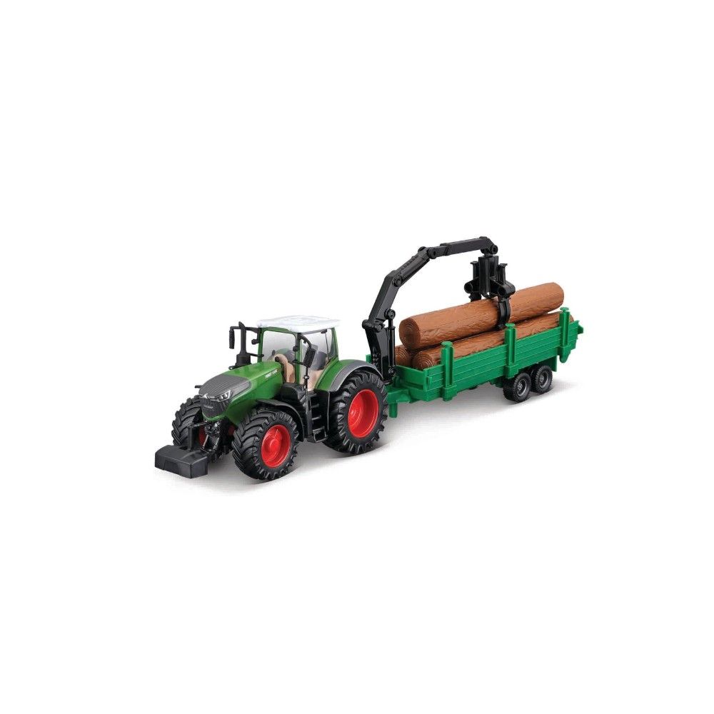 Tractor Fendt 1050 florestal com atrelado com grua
