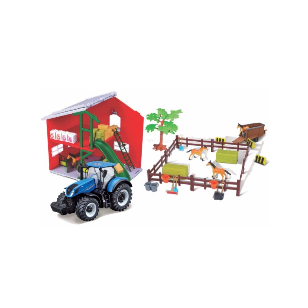 Estábulo som acessórios mais Tractor New Holland