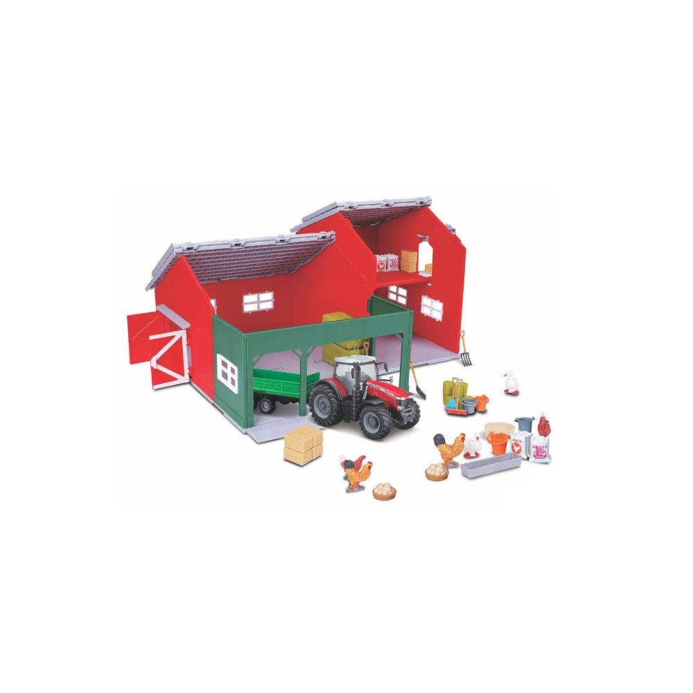 Celeiro com acessórios mais Tractor Massey Fergunson