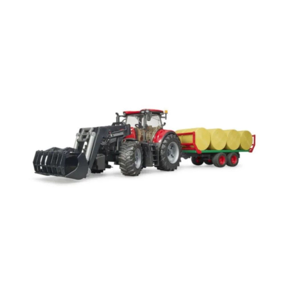 Conjunto Tractor Case IH Optum CVX 300 com 3 atrelados