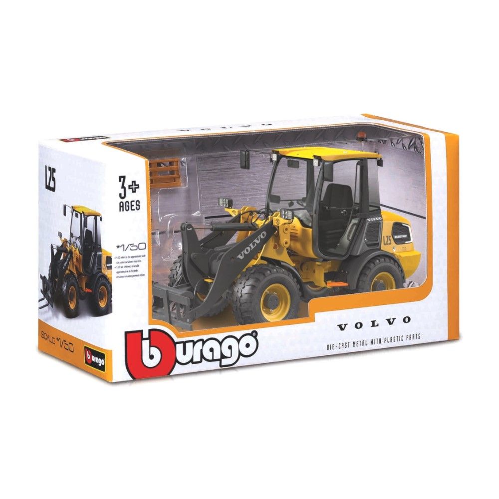 1/50 - Volvo L25 com garfo para paletes