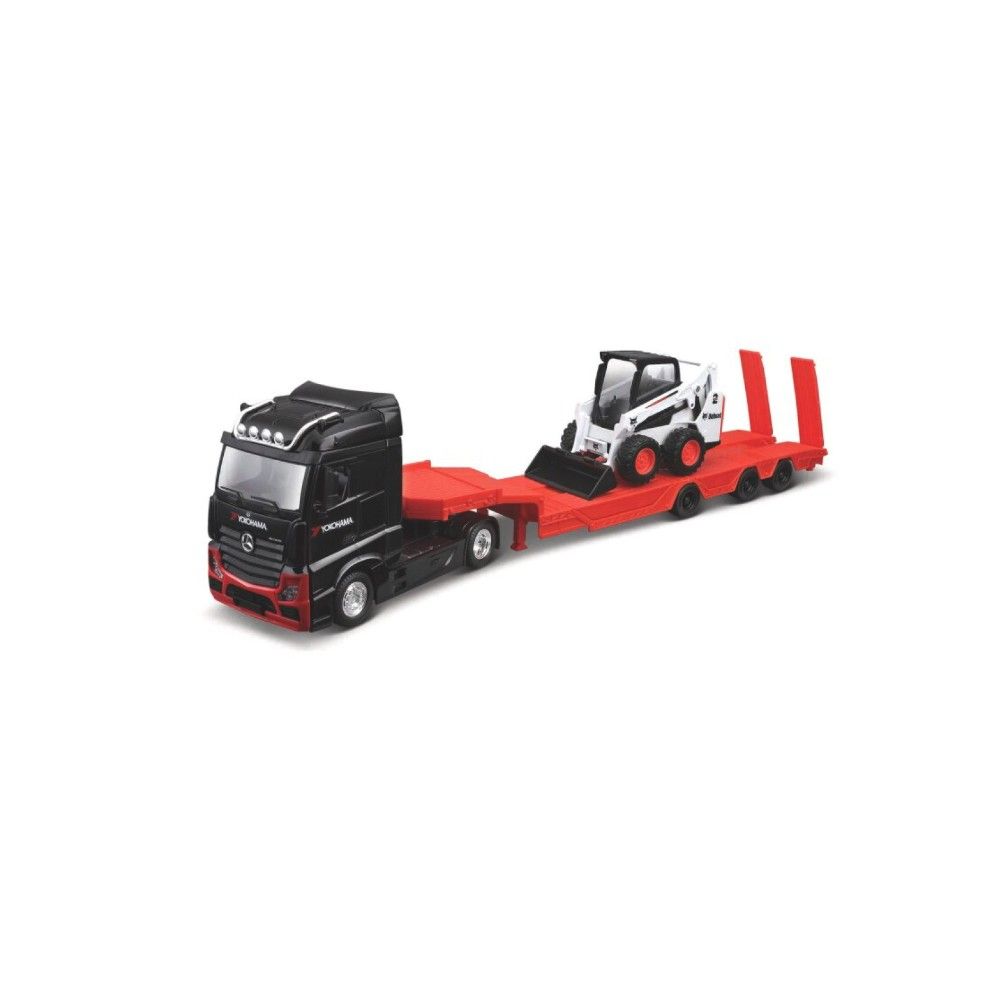 1/43 - Mercedes Benz Actros-SF Semi-Reboque com Máquina Carregadora